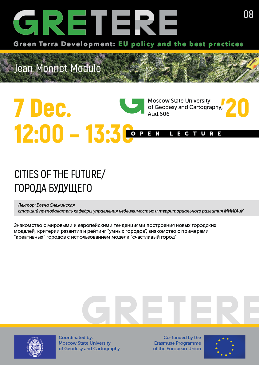плакат города будущего